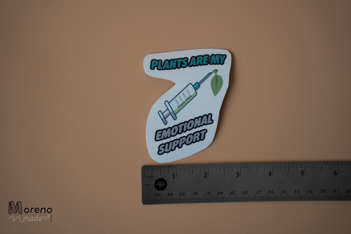 "Plants are my Emotional Support" Sticker