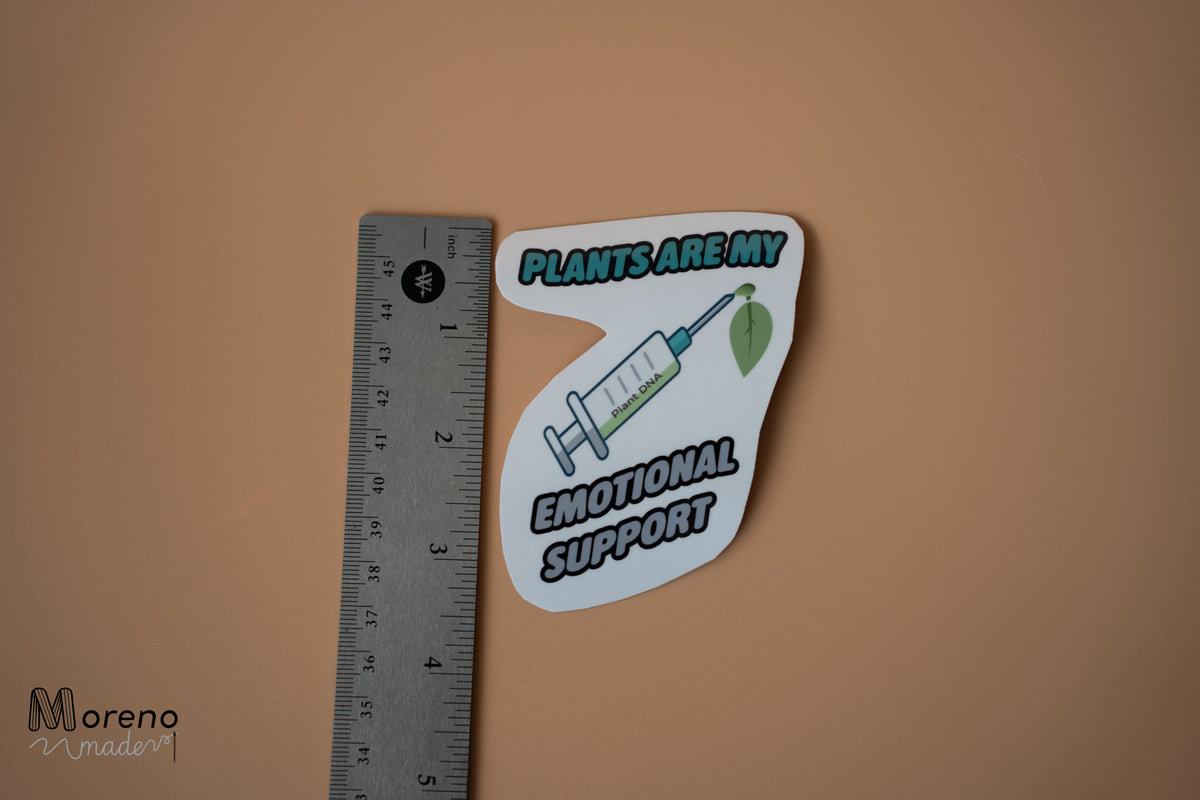 "Plants are my Emotional Support" Sticker