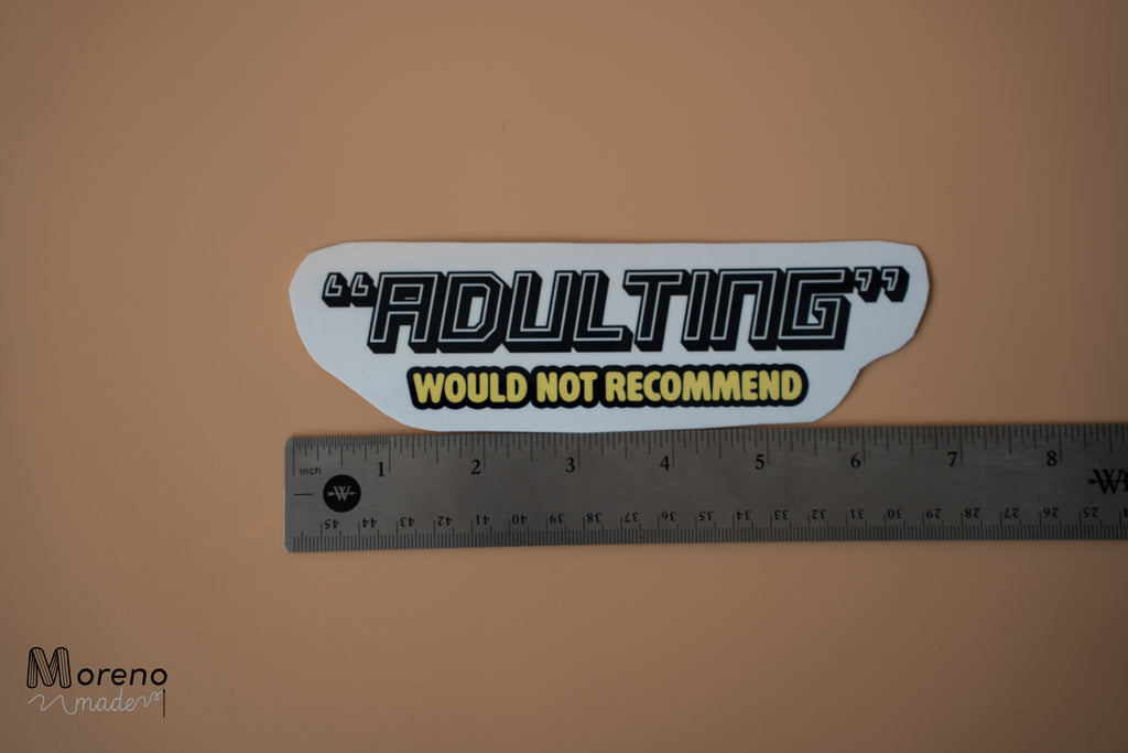 "Adulting" Sticker