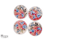 Rose Flower Bouquet Coasters Set of 4